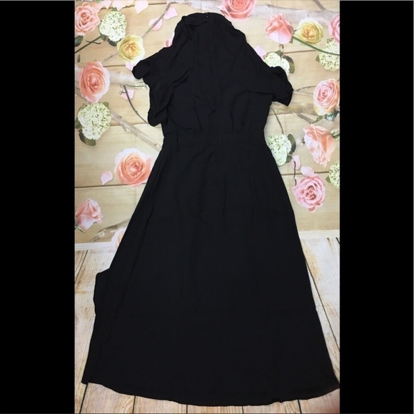 Lauren Conrad Runway black Ruffle dress - Picture 4 of 6